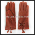 Roter Fransen mordern Damen Leder Handschuh